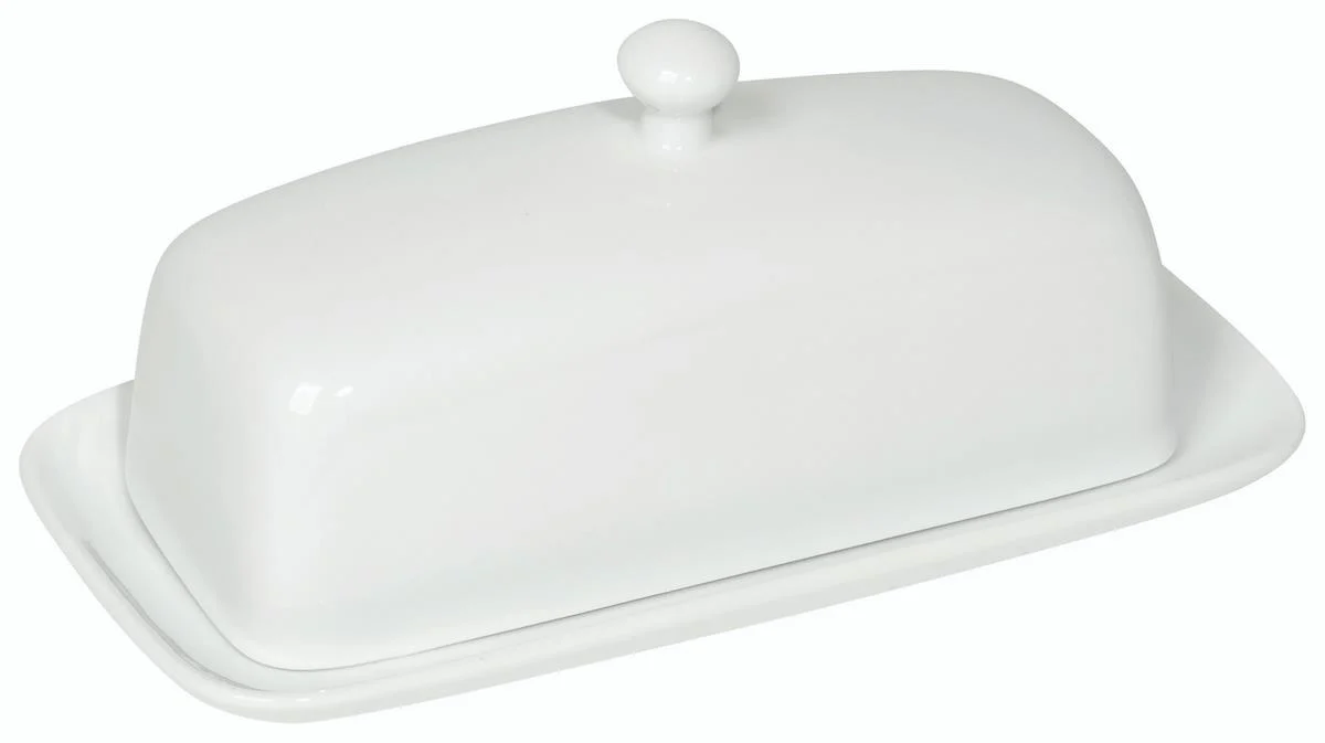 DANICA- Rectangular Butter Dish White