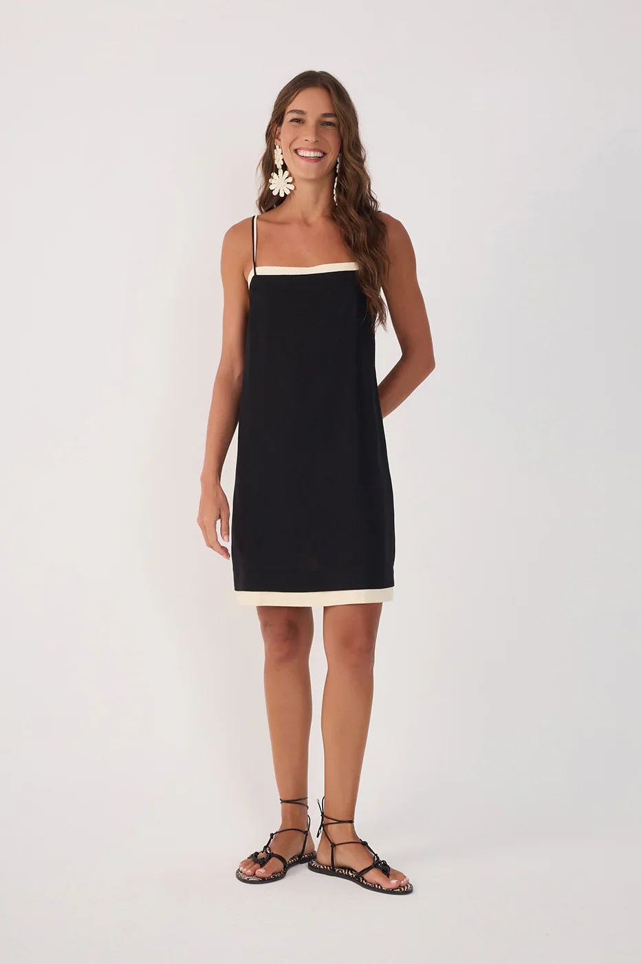 DRESS TO - WOMEN'S CONTRAST LAYERED MINI DRESS