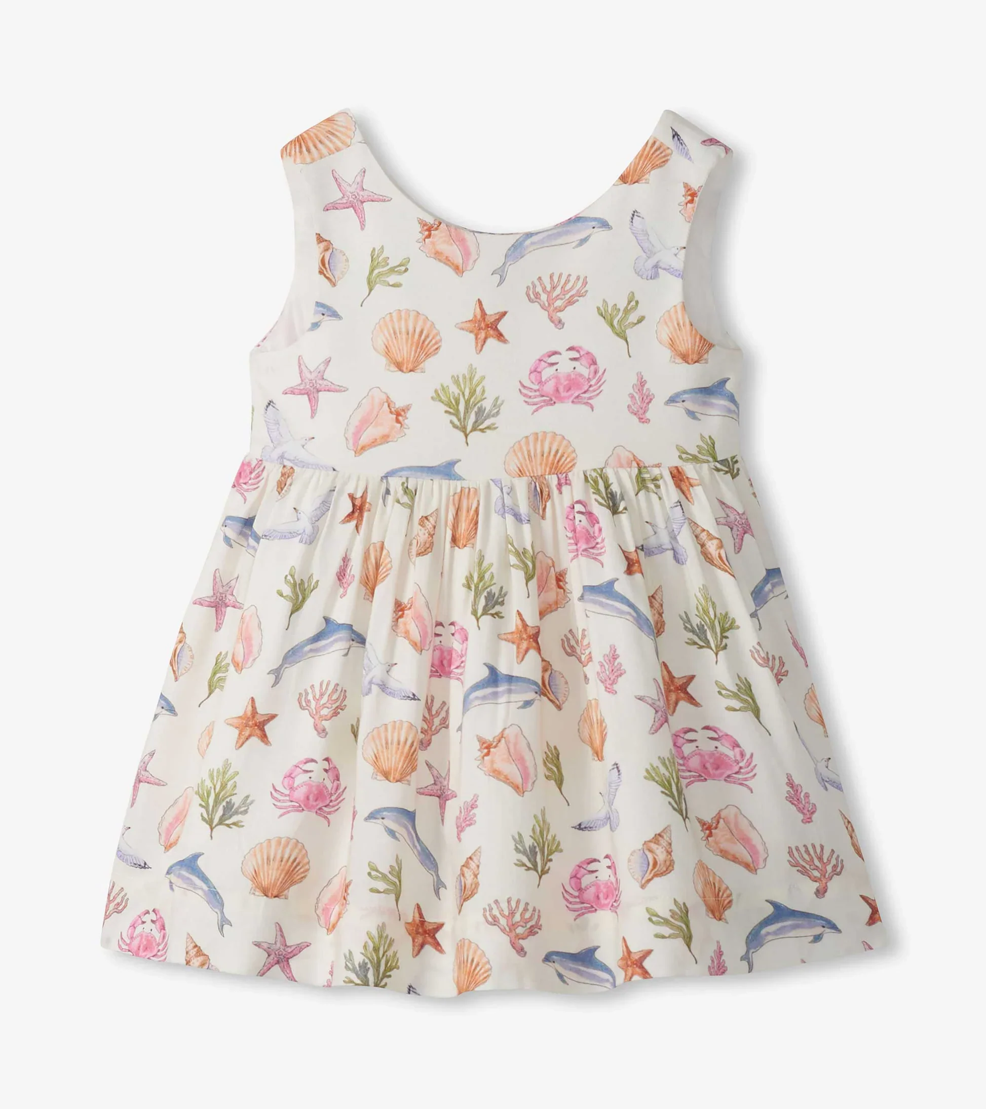 HATLEY - KIDS VINTAGE SEA LIFE SLEEVELESS PARTY DRESS