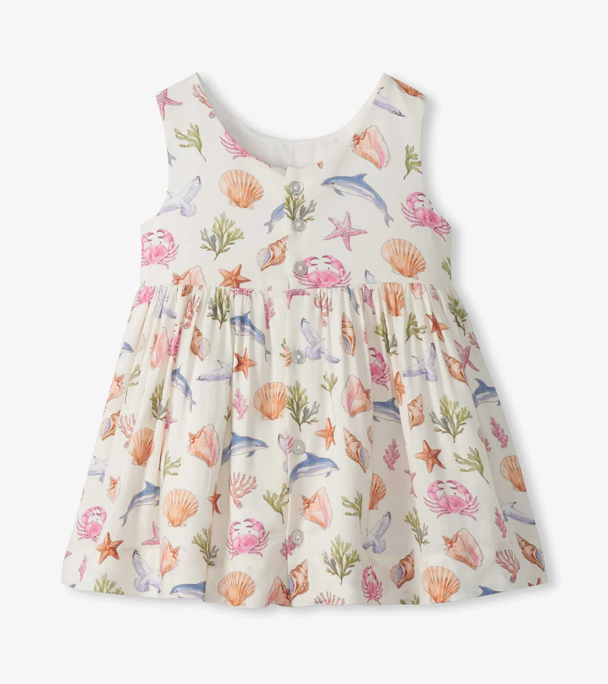 HATLEY - KIDS VINTAGE SEA LIFE SLEEVELESS PARTY DRESS - Image 2