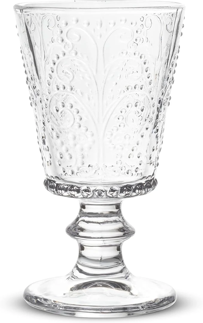 Abbott - Lacework Pattern Wine Glass-6"H(12oz)