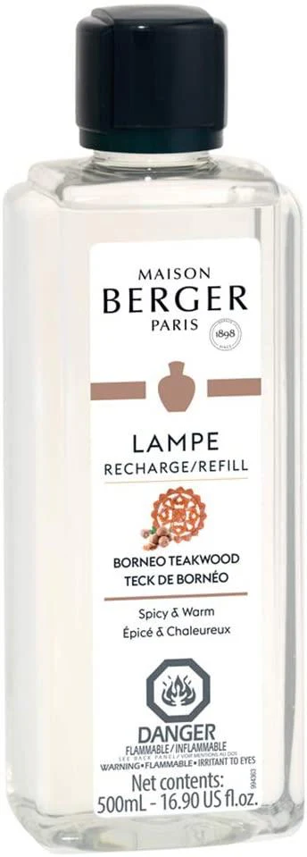 LAMPE BERGER - BORNEO TEAK WOOD LAMPE FUEL REFILL 500ML