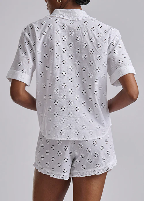 RALPH LAUREN - CTTN EYELET SHRT SLEEVE PJ SET 4P0694R3 - Image 5