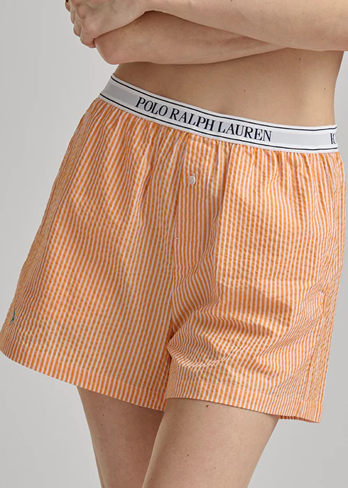 RALPH LAUREN - SEERSUCKER BOXER W LOGO ELSTIC 4P0783R3