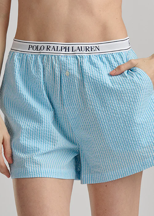 RALPH LAUREN - SEERSUCKER BOXER W LOGO ELSTIC 4P0783R3 - Image 3