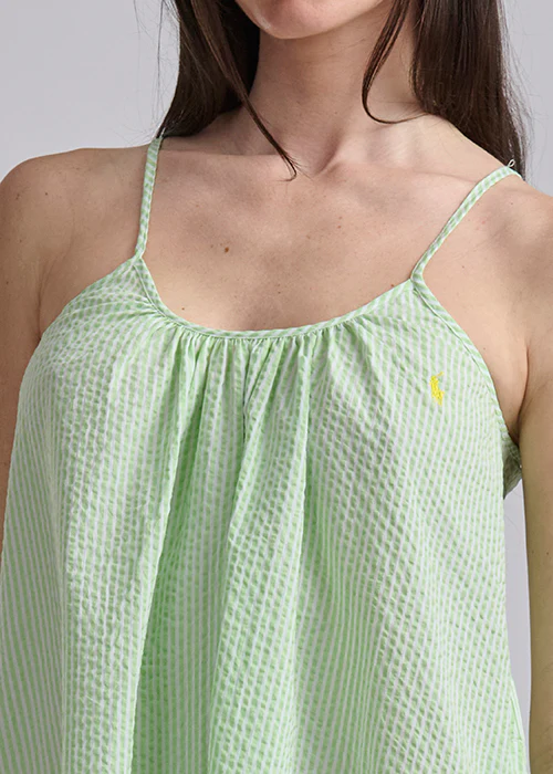 RALPH LAUREN - SEERSUCKER SLIP DRESS 4P0782R3 - Image 11
