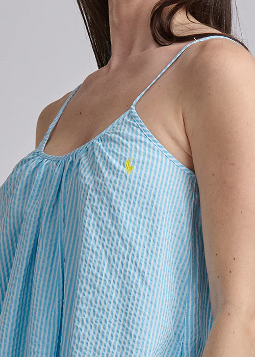 RALPH LAUREN - SEERSUCKER SLIP DRESS 4P0782R3 - Image 5
