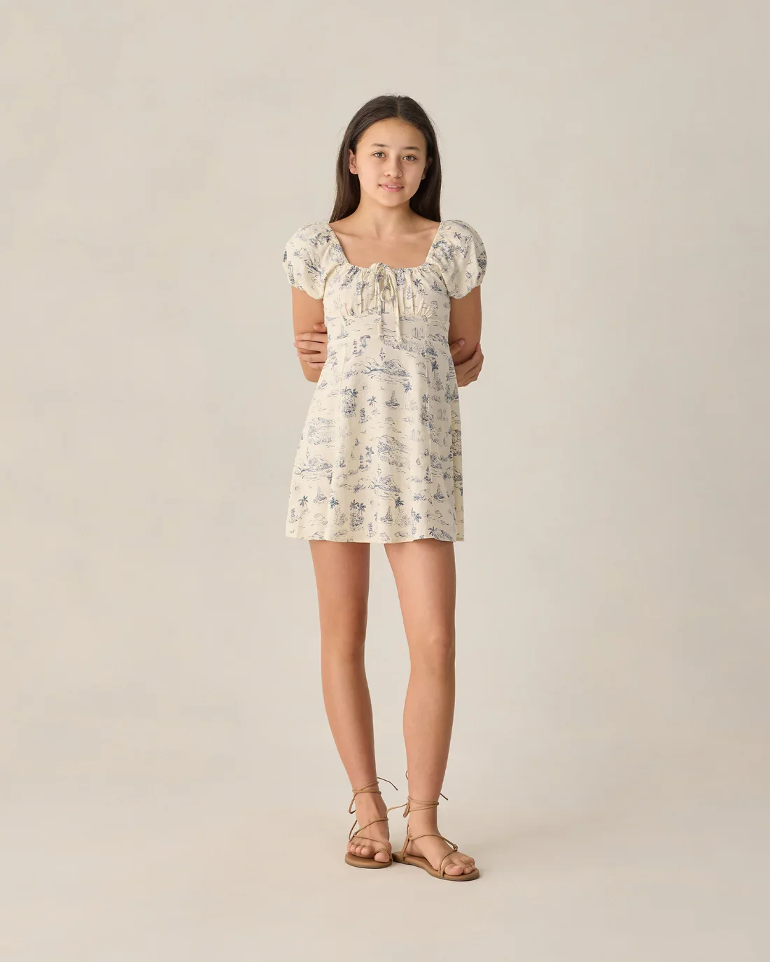 RYLEE + CRU - TEEN IVY DRESS OCEAN TOILE - Image 2