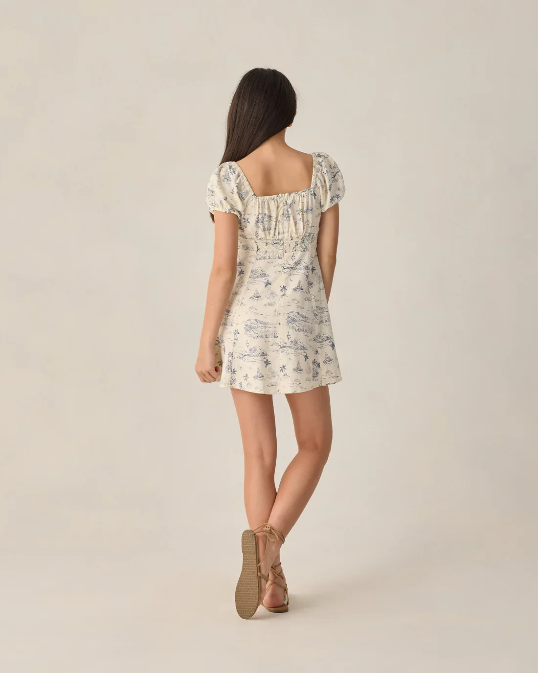 RYLEE + CRU - TEEN IVY DRESS OCEAN TOILE - Image 5