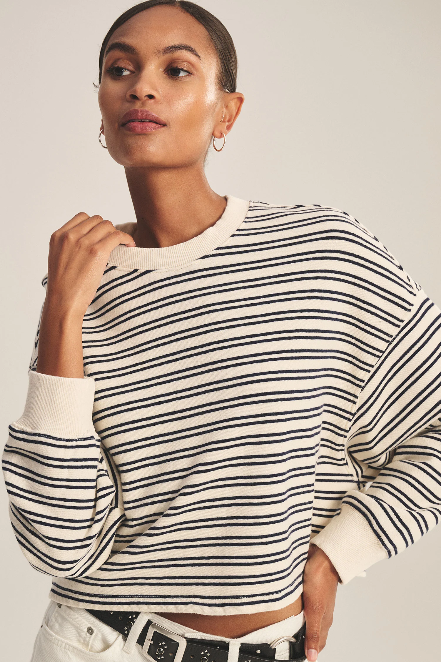 VELVET - VINTAGE STRIPE TERRY TOP ISABELLE07