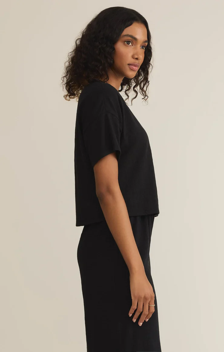 Z SUPPLY- WOMEN'S SWAY TEXTURED SLUB CROPPED TEE - Image 3