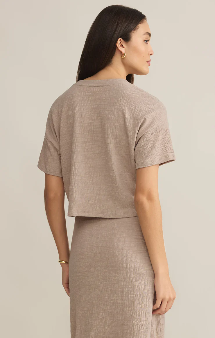 Z SUPPLY- WOMEN'S SWAY TEXTURED SLUB CROPPED TEE - Image 5